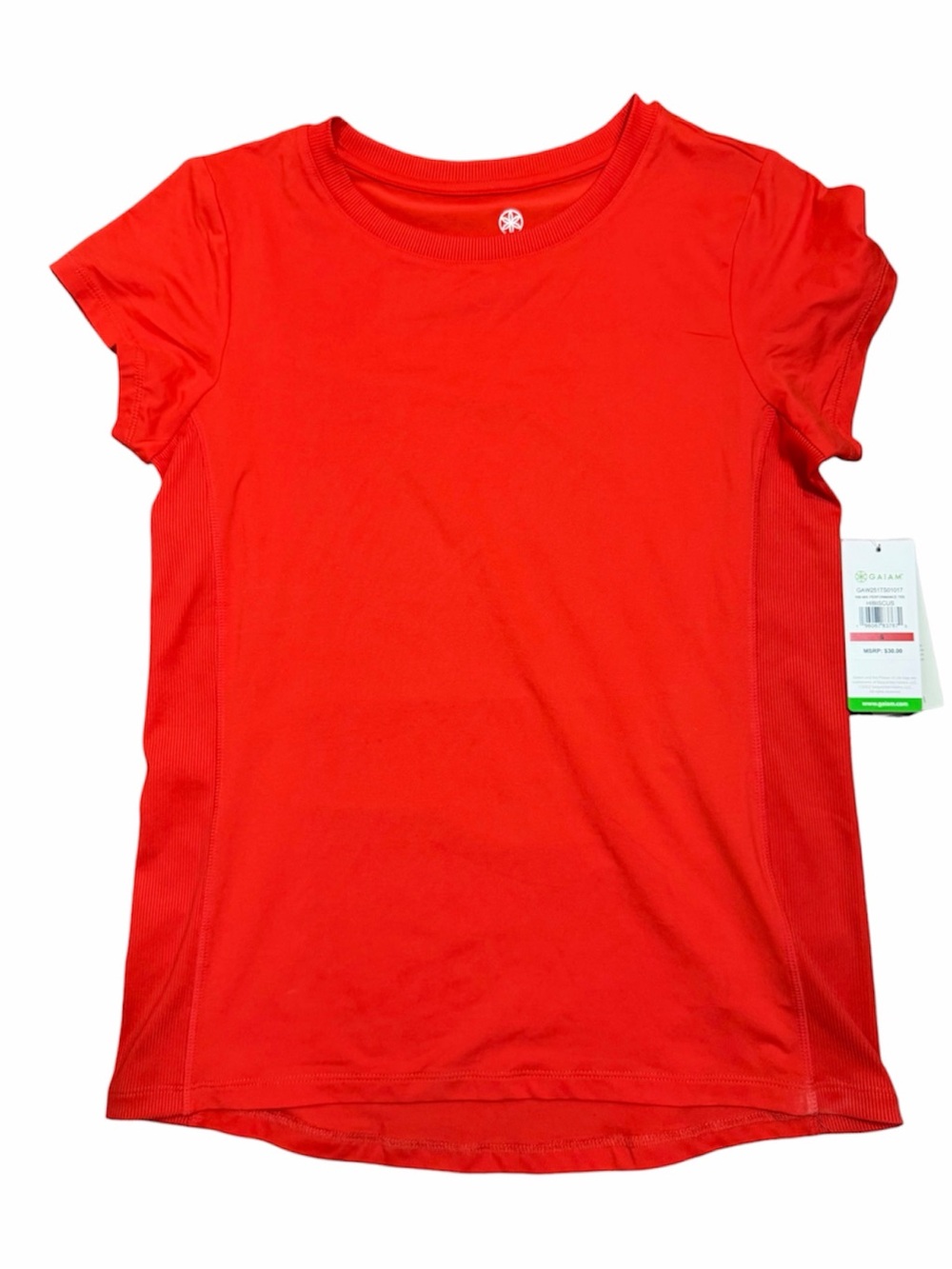 Gaiam Women’s Shortsleeve Slim Fit Athletic T-Shirt (S) NWT